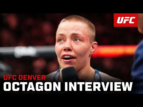 Rose Namajunas Octagon Interview | UFC Denver