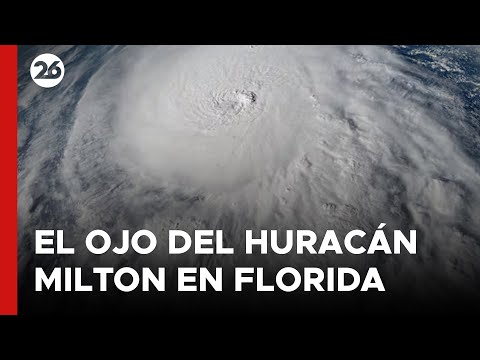 URGENTE - EEUU | Así se ve el OJO DEL HURACÁN MILTON en FLORIDA