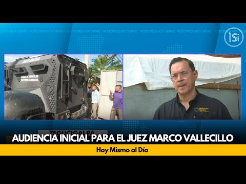 Audiencia inicial para el juez Marco Vallecillo