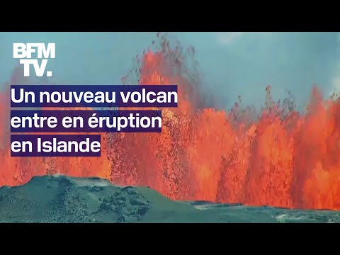 Un nouveau volcan entre en éruption en Islande