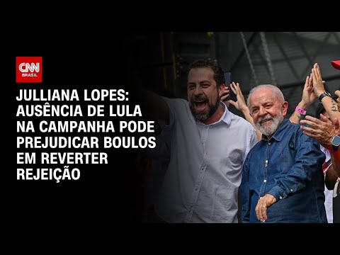 Julliana Lopes: Ausência de Lula na campanha pode prejudicar Boulos em reverter rejeição | CNN ARENA