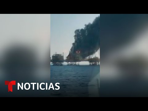 Un incendio en una plataforma petrolera en México deja nueve trabajadores heridos