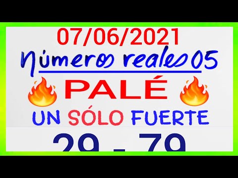 NÚMEROS PARA HOY 07/06/21 DE JUNIO PARA TODAS LAS LOTERÍAS...!! Números reales 05 para hoy....!!