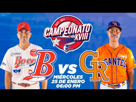 Gigantes de Rivas vs Indios del Bóer - Serie Final de la Liga Profesional de Béisbol de Nicaragua