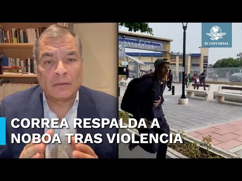 Rafael Correa envía mensaje a ecuatorianos y presidente, Daniel Noboa; pide unidad nacional