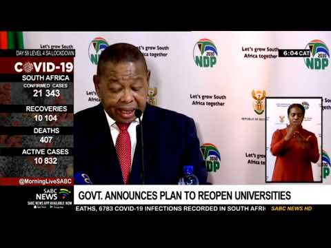 Govt. announces plan to reopen universities