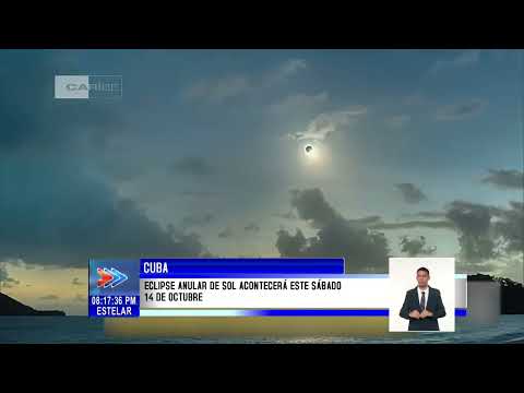 Informan en Cuba que se apreciará un eclipse anular de Sol este sábado
