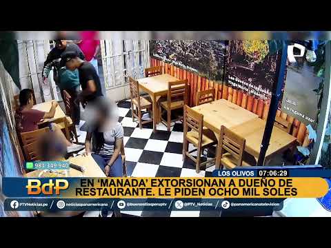 Los Olivos: exigen S/8 mil mensuales a dueño de restaurante para no matarlo