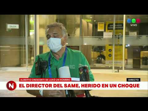 Alberto Crescenti dio el parte de su propio accidente - Telefe Noticias