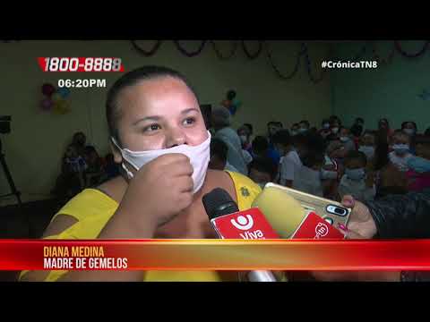 Entregan en Managua paquetes de alimentos a madres con partos múltiples - Nicaragua