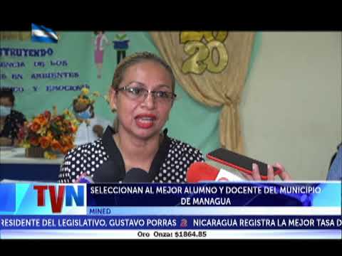 Seleccionan al mejor alumno y docente del municipio de Managua