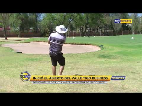 Inició el abierto del Valle Tigo Business . El torneo nacional de golf??.