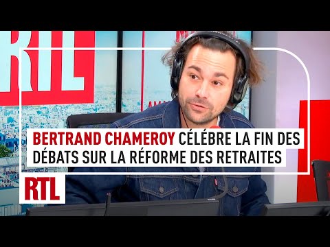 Bertrand Chameroy célèbre la fin des débats sur la réforme des retraites
