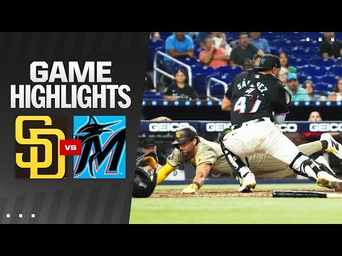 Padres vs. Marlins Game Highlights (8/9/24) | MLB Highlights