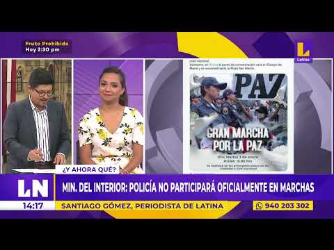 Ministerio del Interior comunicó que NO SERÁ PARTE DE LA GRAN MARCHA por La Paz #LatinaNoticias