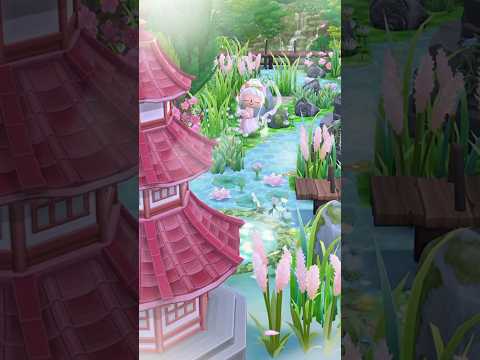 【ポケ森】 天女の住む森 【キャンプ場レイアウト】 #acpc #animalcrossingnewhorizons #ポケ森 #ポケ森コンプリート #shorts