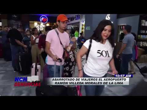 Incrementa flujo de viajeros en aeropuerto de La Lima al inicio del Feriado Morazánico