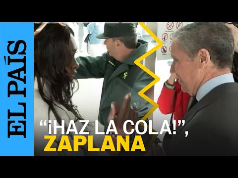 VALENCIA | Una mujer reprocha a Zaplana que no respete la cola a su llegada al tribunal | EL PAÍS
