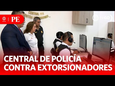 Inauguran central de policía contra extorsionadores | Primera Edición | Noticias Perú