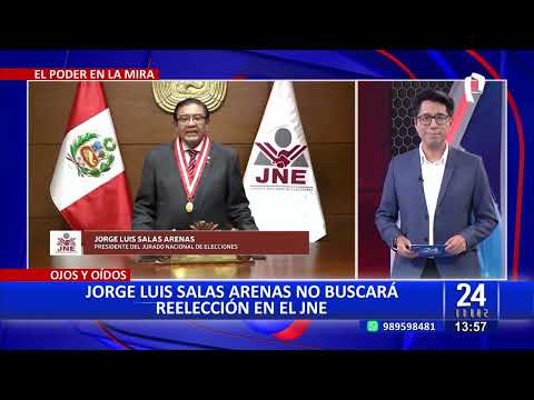 Jorge Salas Arenas descarta reelección como presidente del JNE