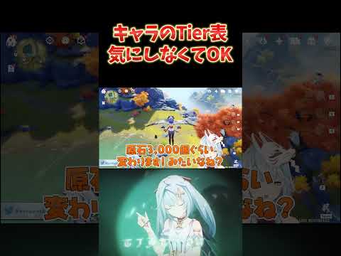 原神のキャラのTier表とか気にせんでいいぞ！