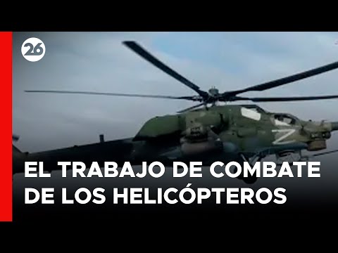 Así operan los helicópteros de combate rusos MI-28 en la guerra