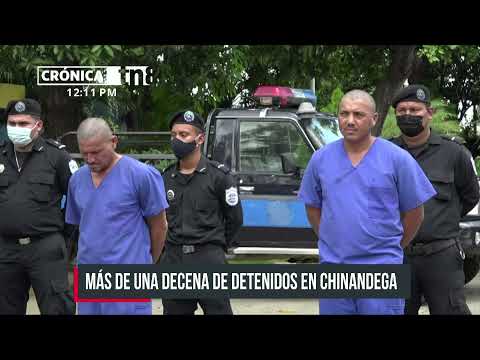 Policía Nacional captura a 12 delincuentes en Chinandega - Nicaragua
