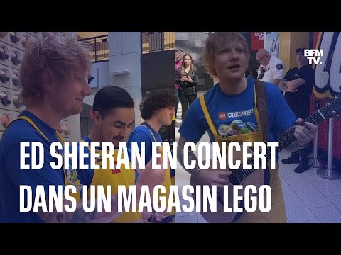 Ed Sheeran fait une apparition surprise dans un Lego Store et tease son prochain album