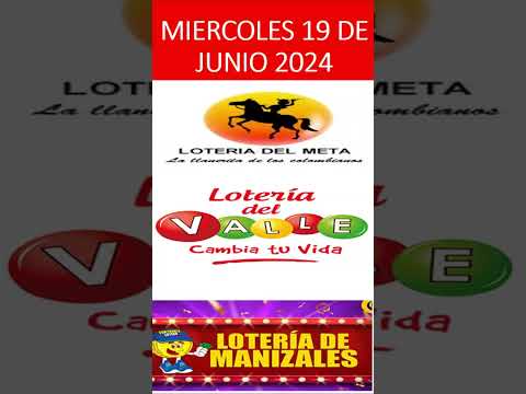 NÚMEROS RECOMENDADOS LOTERIA del META VALLE y MANIZALES //HOY MIERCOLES 19 de JUNIO del 2024