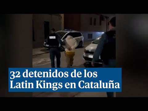 Duro golpe a los Latin Kings: 32 miembros detenidos en Cataluña