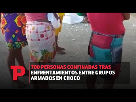 700 personas confinadas tras enfrentamientos entre grupos armados en Chocó| 22.07.2023 | TP Noticias