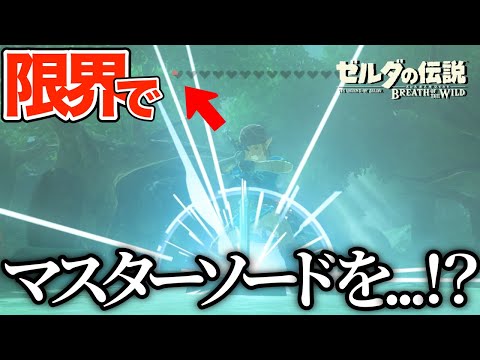 体力限界ギリギリでマスターソード引き抜いた結果...【ゼルダの伝説 ブレス オブ ザ ワイルド】