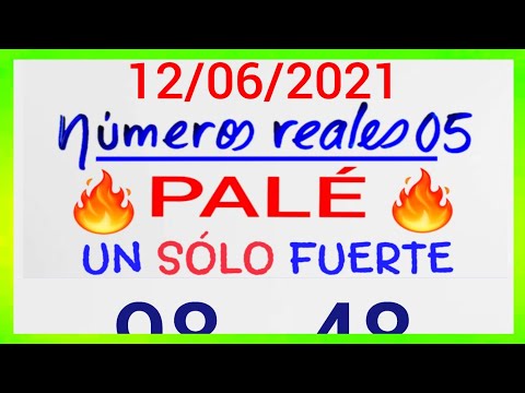 NÚMEROS PARA HOY 12/06/21 DE JUNIO PARA TODAS LAS LOTERÍAS...!! Números reales 05 para hoy....!!