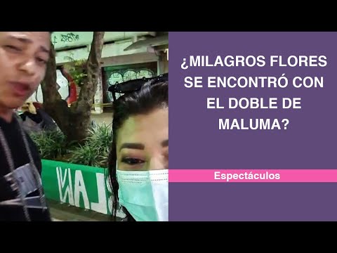 ¿Milagros Flores se encontró con el doble de Maluma