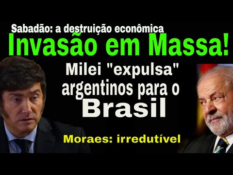 SÁBADO! BOLSONARISTAS LEVAM B0MBA DE EFEITOS MORAES! ARGENTINOS FOGEM DE MILEI RUMO AO BRASIL!