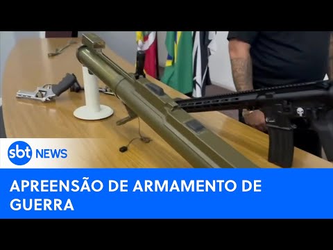 Polícia encontra arma de guerra pela terceira vez no Brasil|#SBTNewsnaTV(20/03/24)
