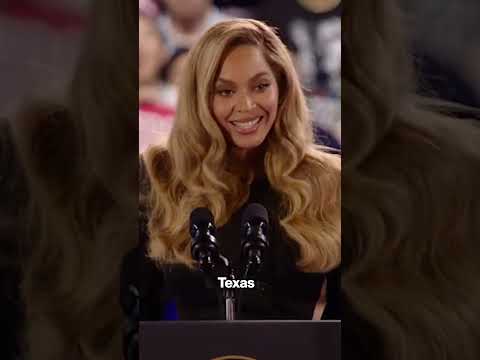 Beyoncé officially endorses Kamala Harris at Houston rally: ‘We must vote and we need you’ #shorts