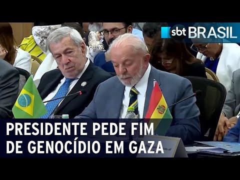 Lula propõe moção pelo fim do genocídio em Gaza | SBT Brasil (01/03/24)