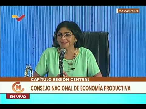 Delcy Rodríguez en el Consejo Nacional de Economía Productiva Región Central, 16 abril 2024