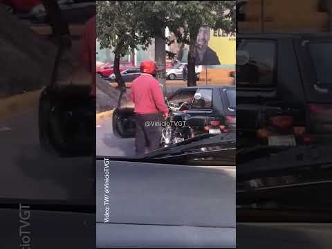 Motorista arremete contra conductor en El Naranjo