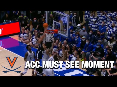 Acc Football Basketball 🏀 Kadin Shedrick Cleans Up The Virginia Miss | ACC Must See Moment
