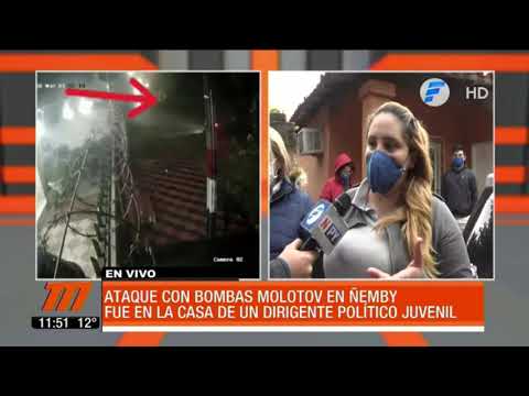 Atacaron con bombas molotov la vivienda de un dirigente político