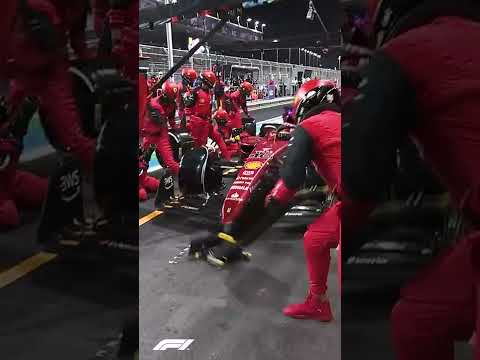 What A Double Pitstop Looks Like in F1 👀 #Shorts