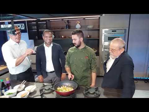 Recetas con papá | Arroz al wok con camarones