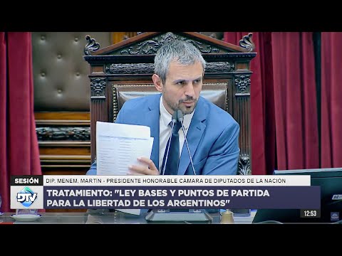 ? 2da. Parte  SESIÓN ESPECIAL: 27 de junio 2024 - Ley Bases | Diputados Argentina