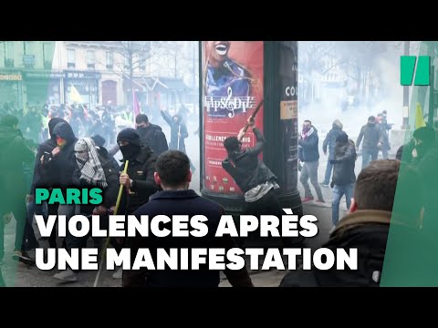 Des violences en marge de la manifestation pour les victimes kurdes de la fusillade à Paris