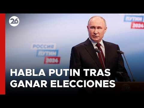 RUSIA - EN VIVO | Habla Putin tras ganar las elecciones presidenciales