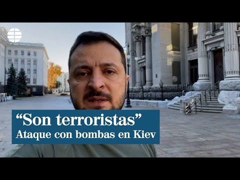 Zelenski tras los bombardeos en Kiev: Estamos tratando con terroristas