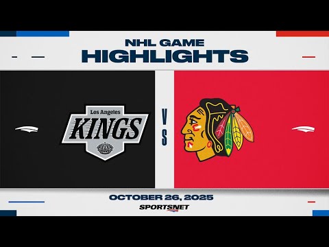 NHL Highlights | Kings vs. Blackhawks - October 26, 2025