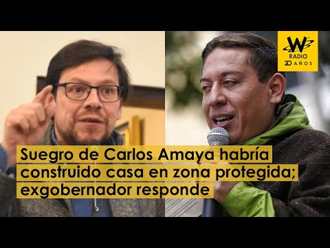 Suegro de Carlos Amaya habría construido casa en zona protegida; exgobernador responde.